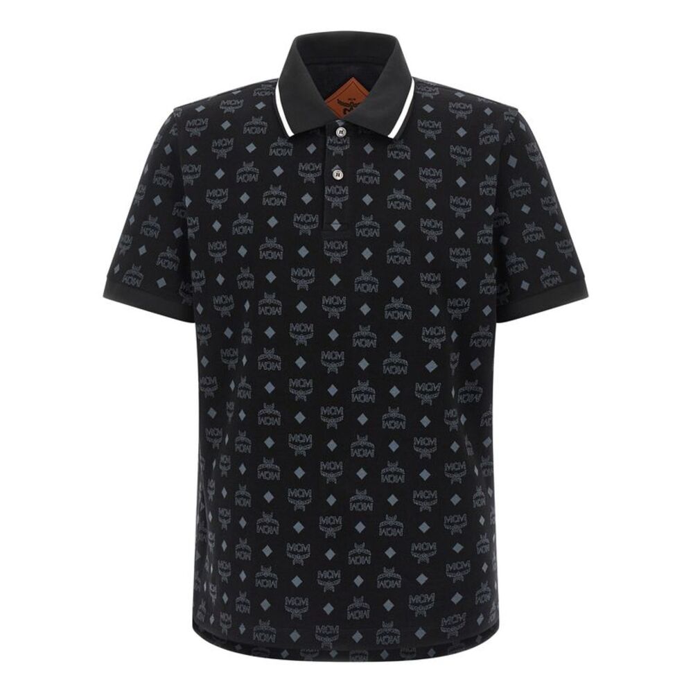 MCM Black Cotton Polo Men's Shirt